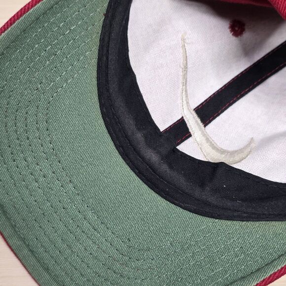 Vintage Nike Swoosh Logo Hat Swoosh Snap Back Red White Big Logo - Picture 6 of 7